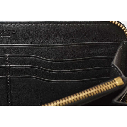 Loewe Wallet Long Zip Around Anagram Gray Black — view 8