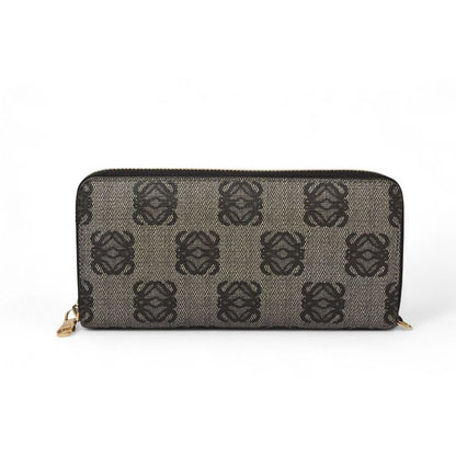 Loewe Wallet Long Zip Around Anagram Gray Black