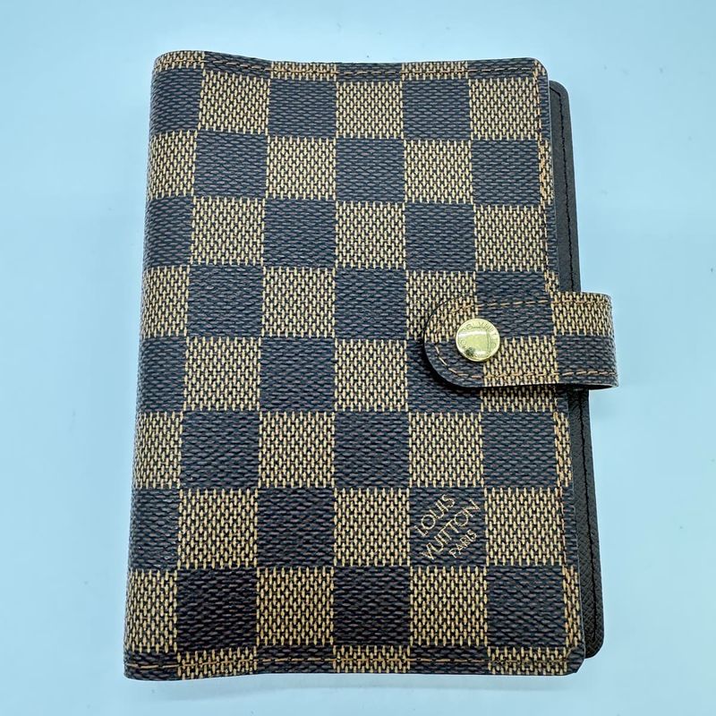 Louis Vuitton R20700 Agenda PM Damier Notebook Case Brown Ladies Men Fashion