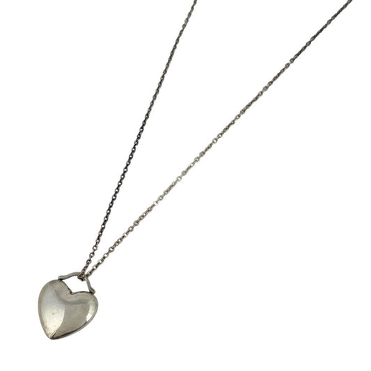 Tiffany & Co Heart Motif Necklace Silver