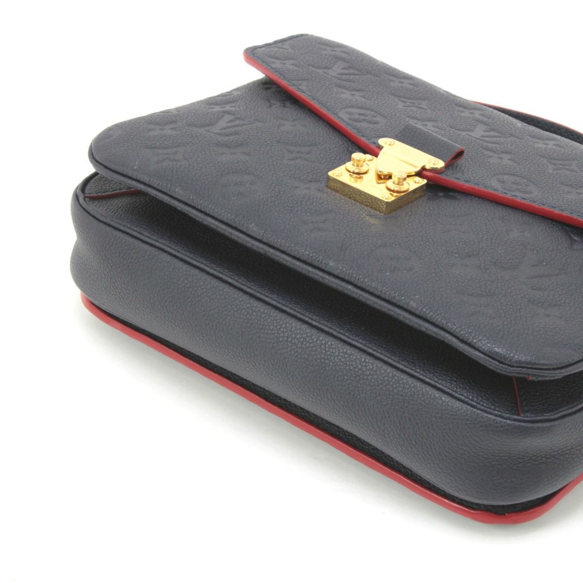 Louis Vuitton Monogram Plant Pochette Metis MM 2way Shoulder Bag M44071 Navy