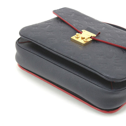 Louis Vuitton Monogram Plant Pochette Metis MM 2way Shoulder Bag M44071 Navy