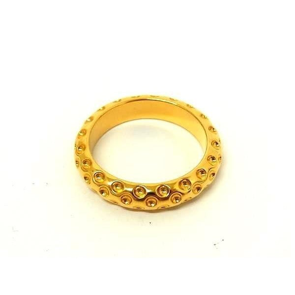 Hermes Scarf Ring Dot Gold Metal — view 2