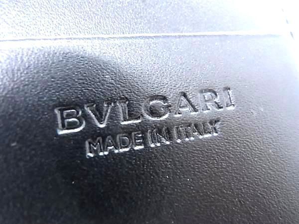 Bvlgari Pvc×leather Fragment Case Coin Case Card Case Men's Black Fc2604