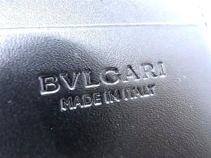 Bvlgari Pvc×leather Fragment Case Coin Case Card Case Men's Black Fc2604