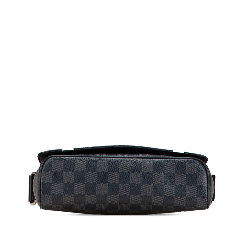 Louis Vuitton Damier Graphite District PM Crossbody Shoulder Bag N41028 Black