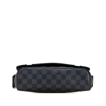Louis Vuitton Damier Graphite District PM Crossbody Shoulder Bag N41028 Black