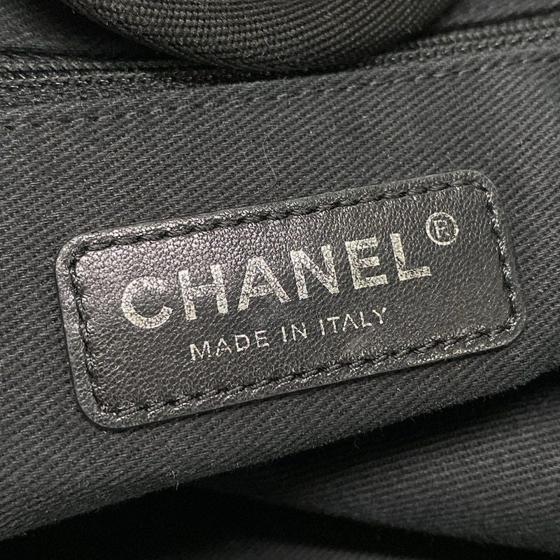 Chanel Tote Bag Deauville Line GM Light Gray X Black 2WAY / Chain Shoulder /