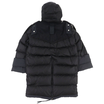 Moncler Genius 2 Narvalong Hooded 2-Way Down Coat Vest Black 0 — view 3