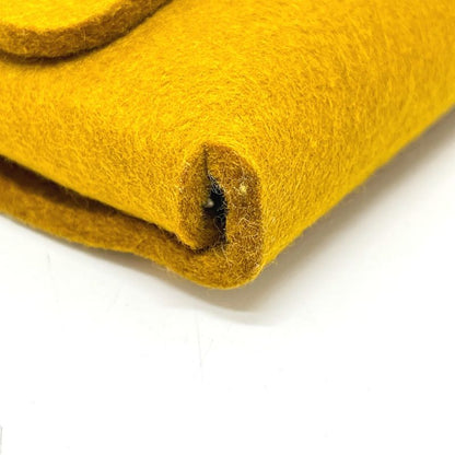 Hermes Accessory Pouch Etui Cult GM Playing Cards Case Felt Mustard Brown