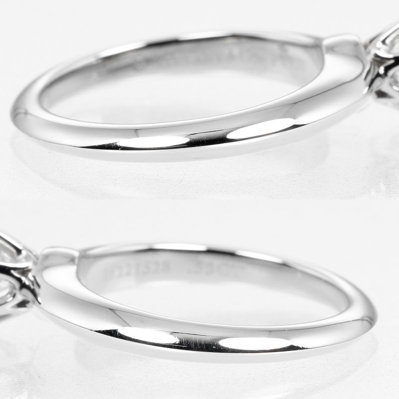 Tiffany & Co Solitaire 0.53ct Vs1/i/3ex Pt950platinum × Diamond 7.5 Ladies