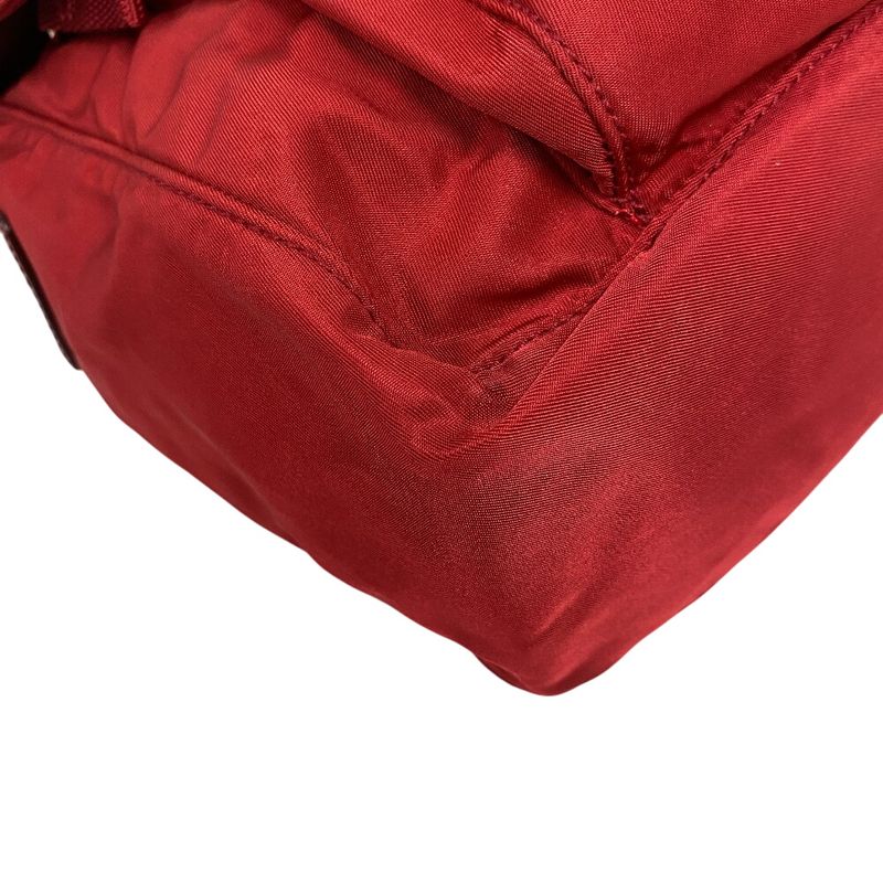 Prada B8994 Triangle Logo Plate Shoulder Bag Cabasn Diagonal Shoulder Brand Red