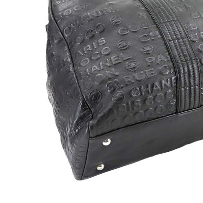 Chanel Unlimited Tote Bag Leather Black Silver Hardware Unlimited Tote Bag