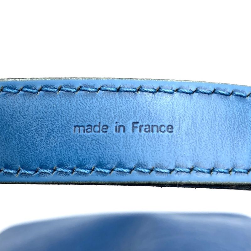 Louis Vuitton M44105 Epi Petite Noe Shoulder Bag Toledo Blue Leather Women Men