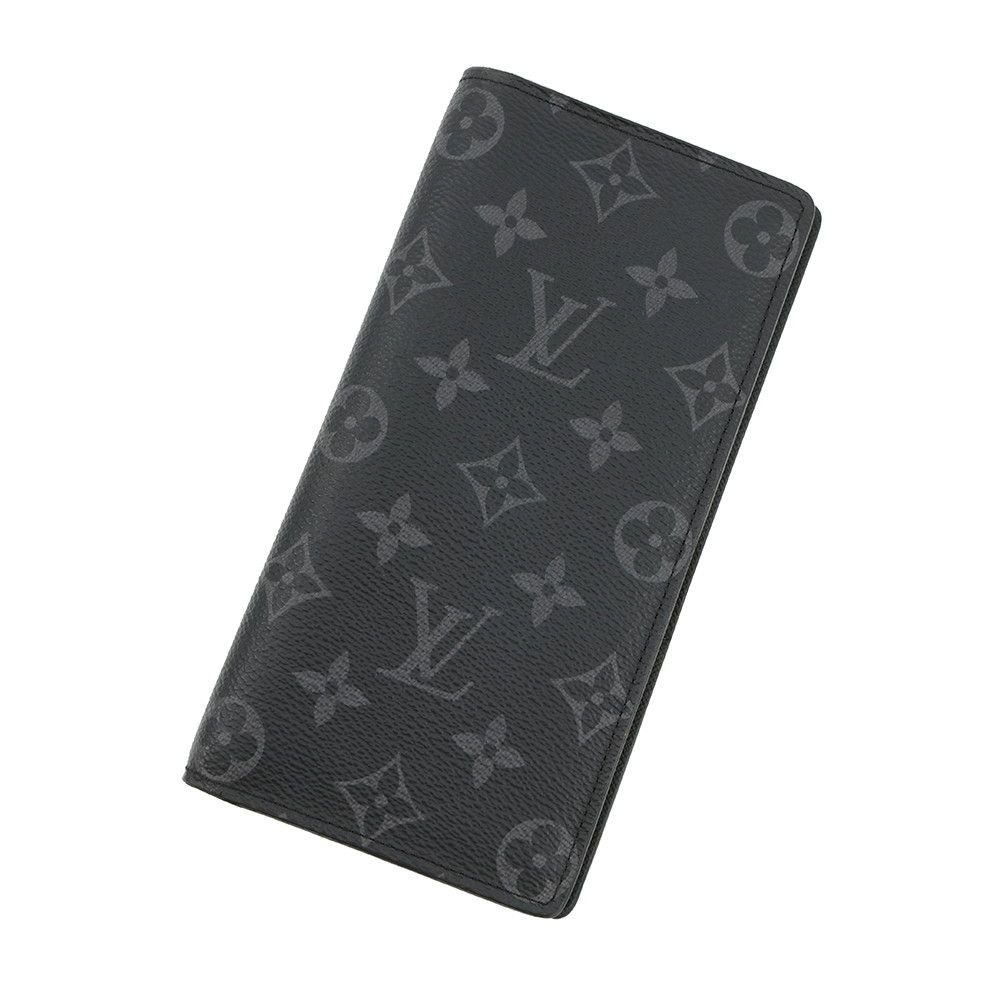 Louis Vuitton Wallet Monogram Eclipse Portefeuille Brother Black