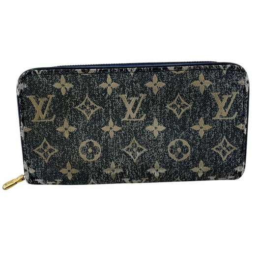 Louis Vuitton M81226 Zippy Wallet Round Zipper Jacquard Denim Monogram Long