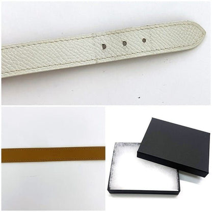 Hermes Bracelet Be Api White Excellent Condition Bracelet Leather Togo Preowned