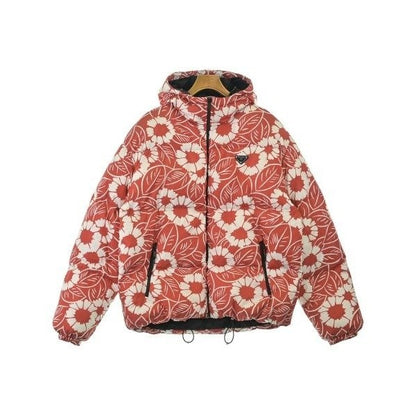 Prada Down Jacket Vest Red White