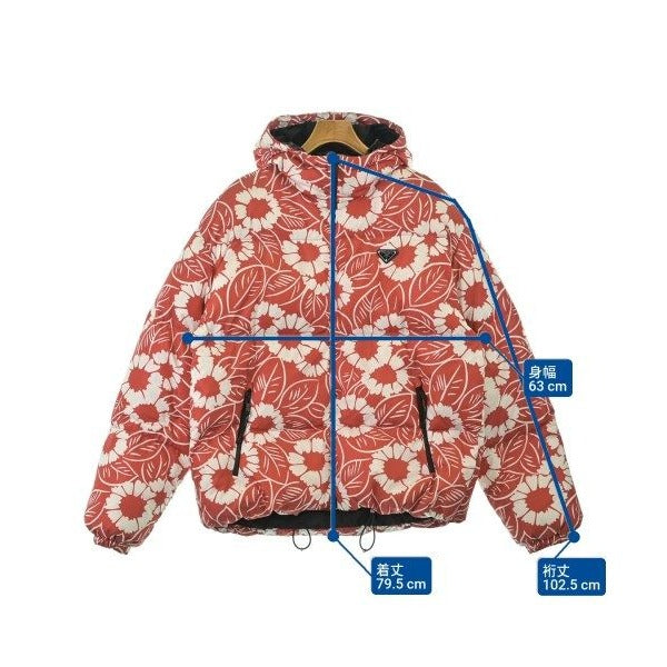 Prada Down Jacket Vest Red White — view 7