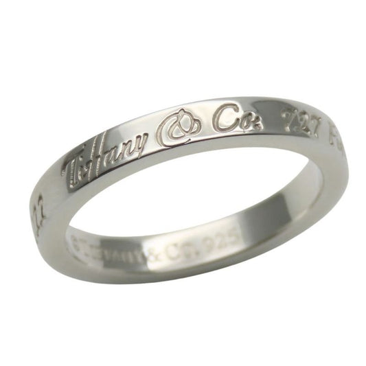 Tiffany & Co Ring Notes Narrow New York Silver 925 2.7