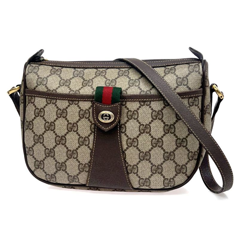 Gucci Shoulder Bag Sherry GG PVC Leather 69ka891