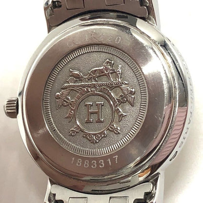 Hermes Clipper Cl4.220 Date Cream Dial Quartz Ladies Watch Working 005913