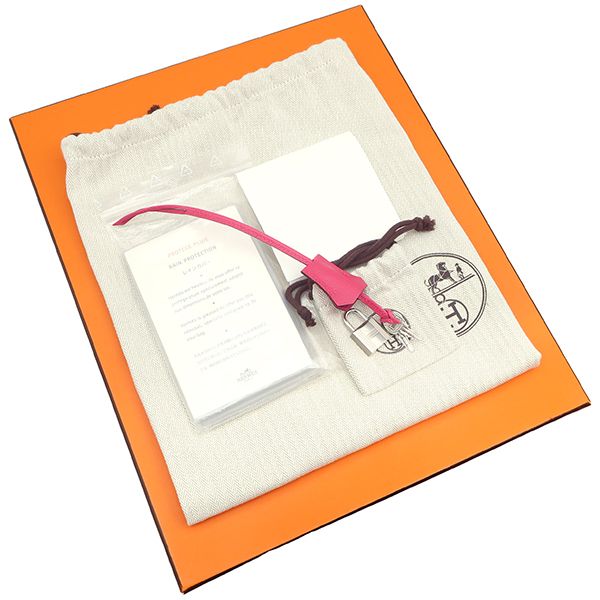 Hermes Handbag Birkin 30 Vaux Epson Rose Extreme Silver Hardware Y Engraved [box