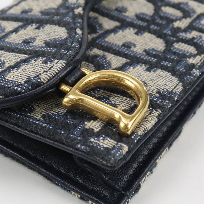 DIOR Bloom Card Holder Saddle S5611 CTZQ M928 Business Card Holder Dior Oblique