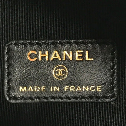 Chanel Small Mini Bucket Denim Chain Shoulder Bag Black