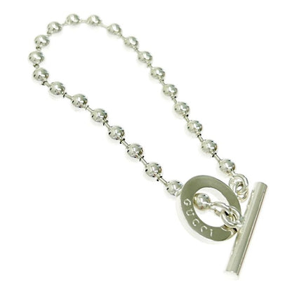 Gucci Silver Toggle Ball Chain Bracelet 15.6g 925 Engraved 318925 Bracelet