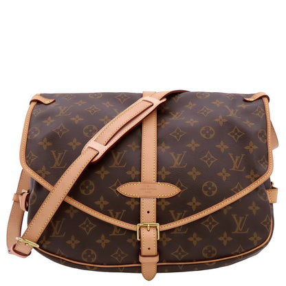 Louis Vuitton Saumur GM Brown Monogram Canvas Shoulder Bag