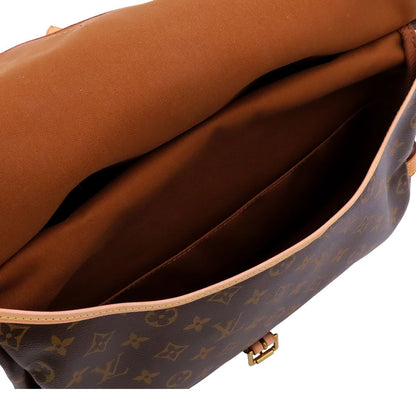 Louis Vuitton Saumur GM Brown Monogram Canvas Shoulder Bag — view 6