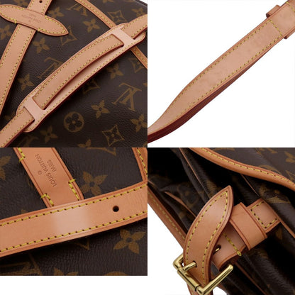Louis Vuitton Saumur GM Brown Monogram Canvas Shoulder Bag — view 8