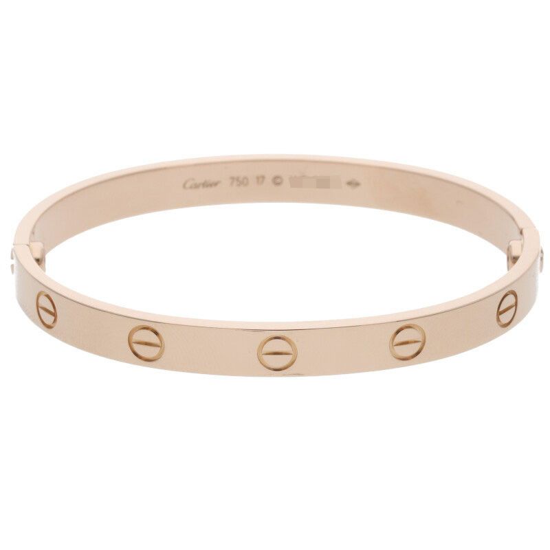 Cartier LOVE Bracelet 18K Pink Gold Love Bracelet Men's 17