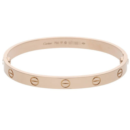 Cartier LOVE Bracelet 18K Pink Gold Love Bracelet Men's 17