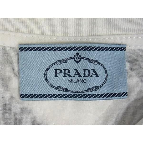 Prada 35570 S112 ilk 100% Cotton Sleeve T-Shirt Top Size — view 5