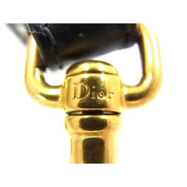Dior Trotter Embroidery Canvas Shoulder Strap For Bags In Navy — view 4