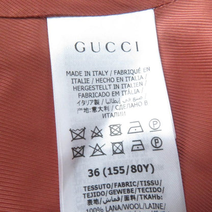 Gucci 652629 649337 100% Wool Logo Patterned Vest And Jacket 2-piece Ensemble