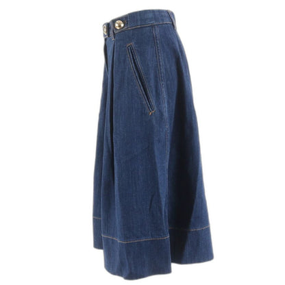 Louis Vuitton Wide Silhouette Denim Gaucho Pants 34 — view 2