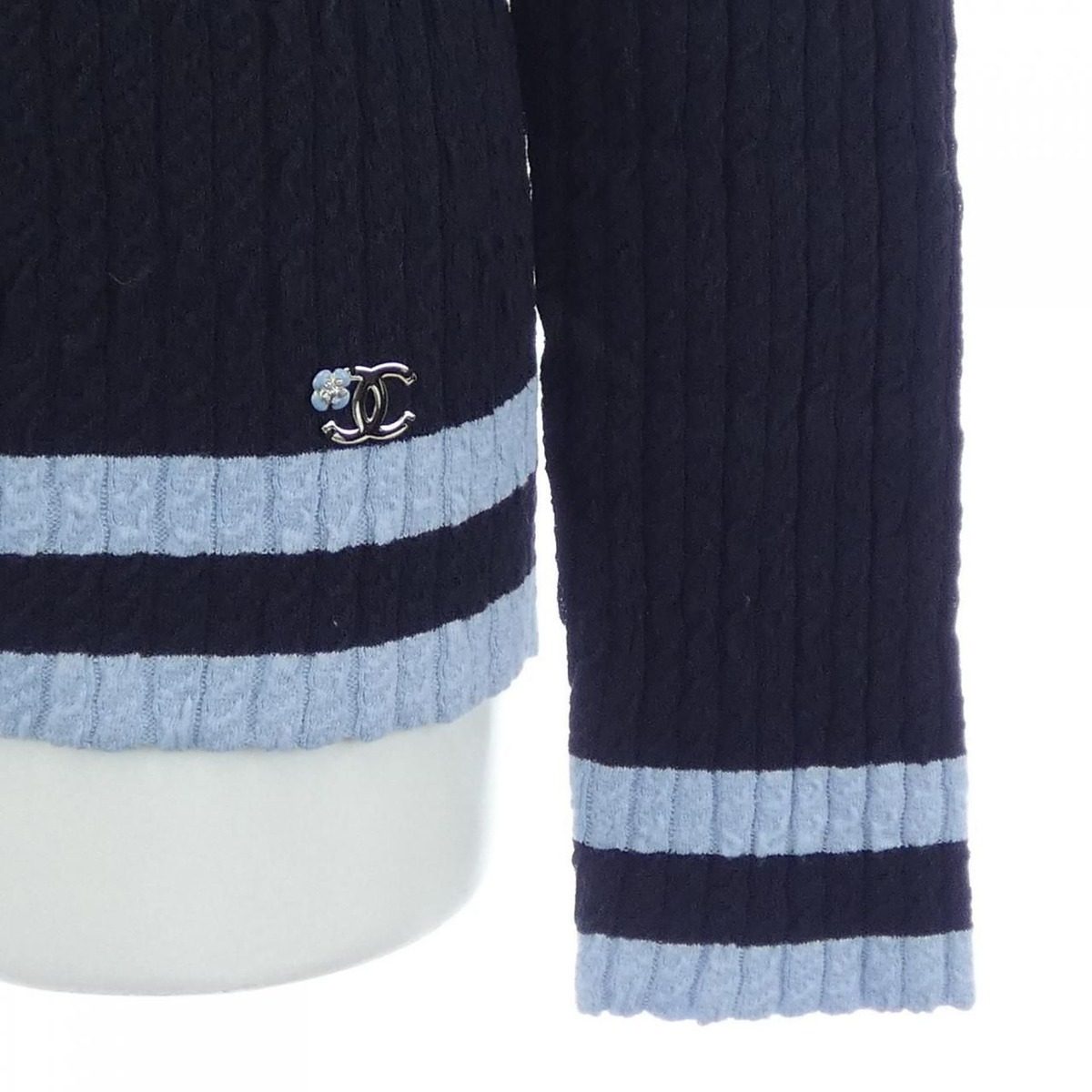 Chanel Knit Sweater Blue — view 7