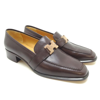 Hermes Mocha Size 24.5 Loafers