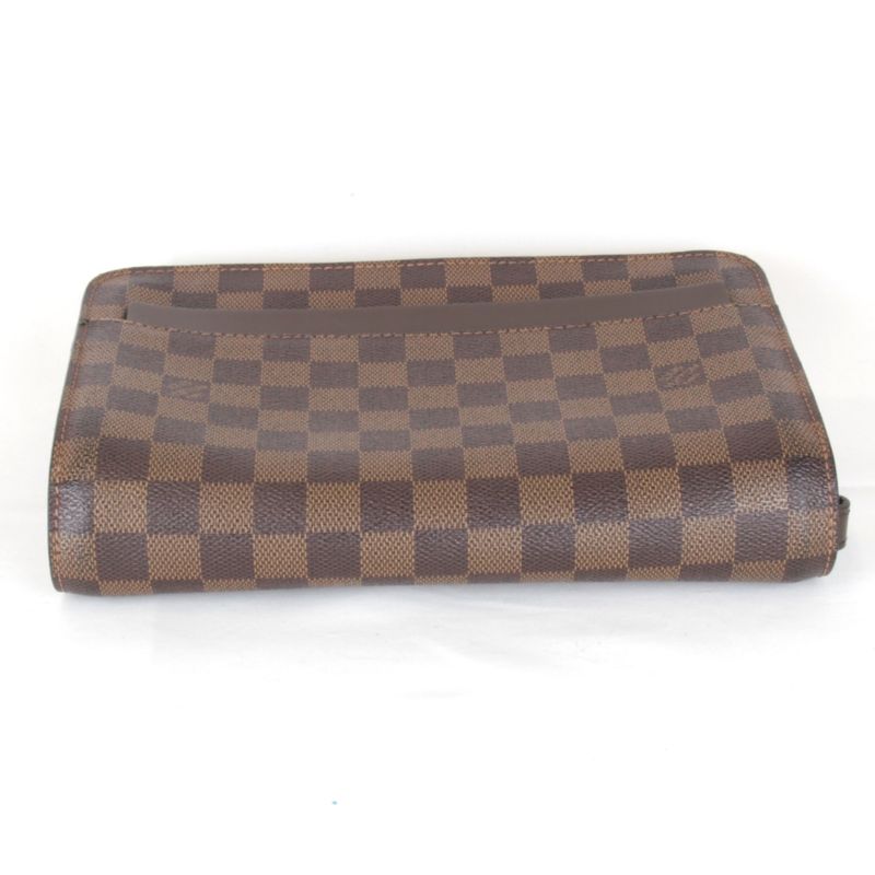 Louis Vuitton Saint Louis N51993 Clutch Bag In Damier Canvas Brown