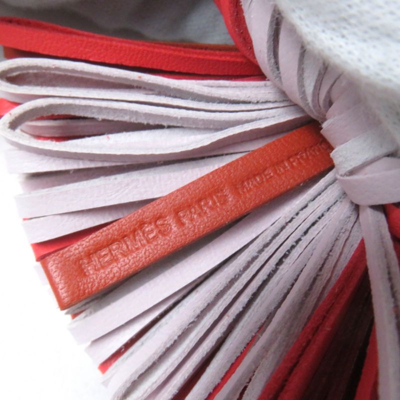 Hermes Carmen Carnelian Rose Texas Grisine Agnomiro Key Holder Bag Charm U