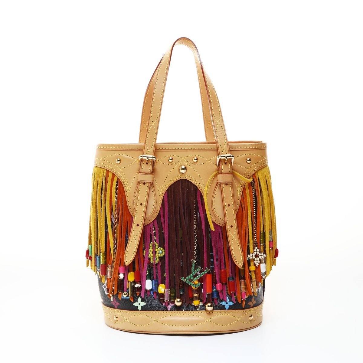 Louis Vuitton Handbag Multicolor Monogram Bucket Flange