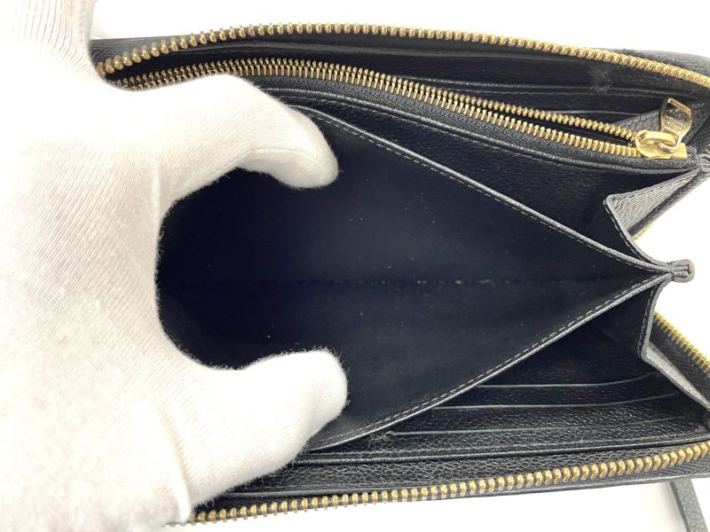 Louis Vuitton Monogram Empreinte Zippy Wallet Round Zip Wallet Long Wallet