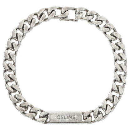 Celine Rhodium Finish Gourmet Chain Bracelet M3