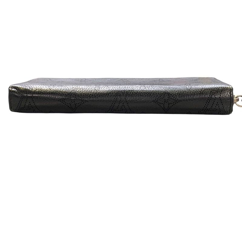2829 Louis Vuitton Zippy Wallet Long Wallet M61867 Calf Leather Black Silver