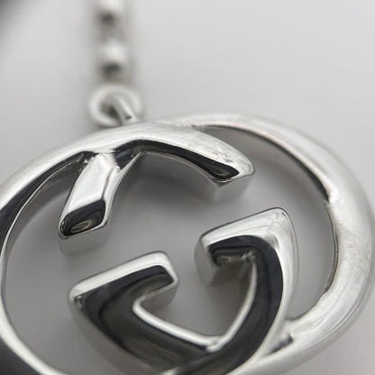 Gucci Necklace Silver Interlocking Polished Ag