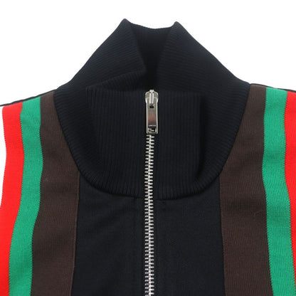 Gucci 615731 Sherry Line Webline Zip-up Track Jacket Black M Made In Italy