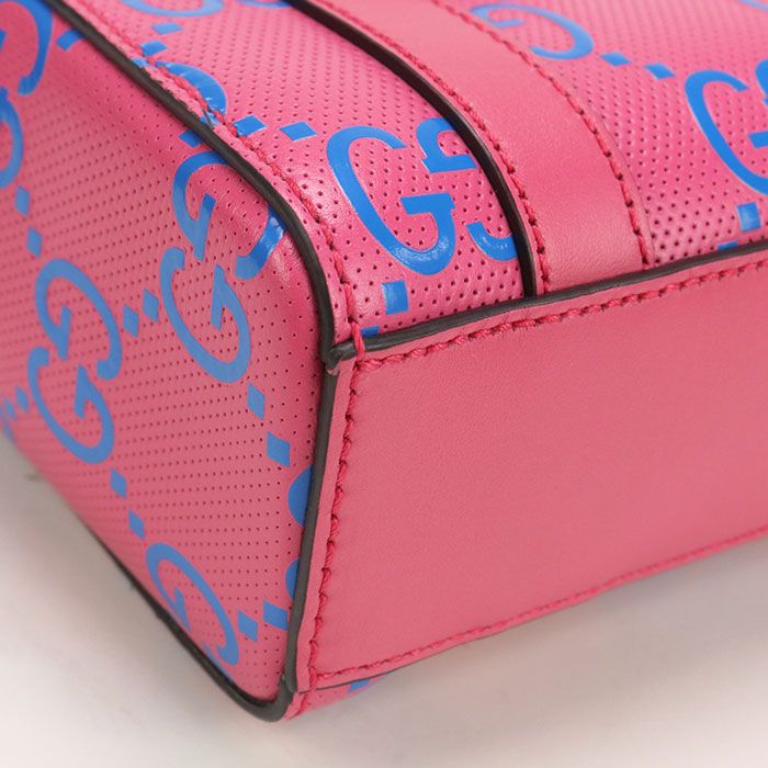 Gucci Mini 2WAY GG Embossed 696010 Tote Bag Leather Women